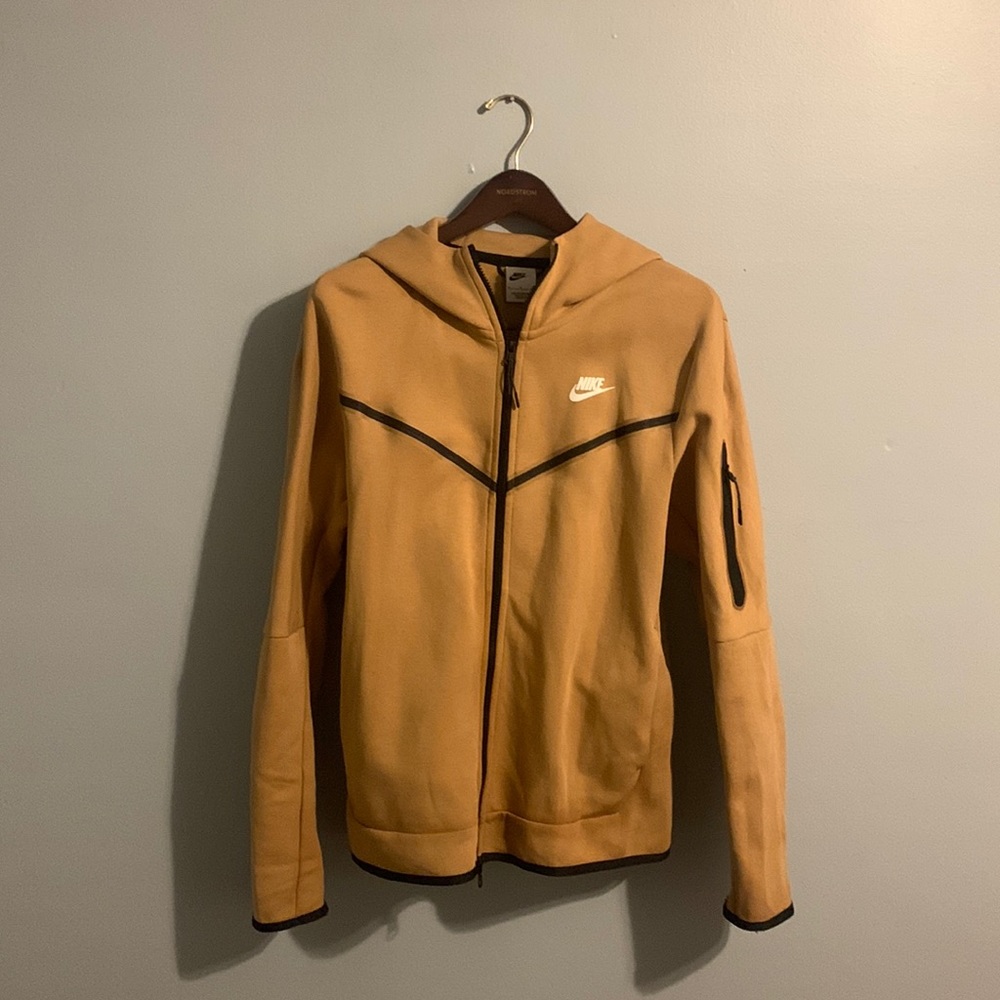 Nike Tech Zip Up Fleece Gold Size M